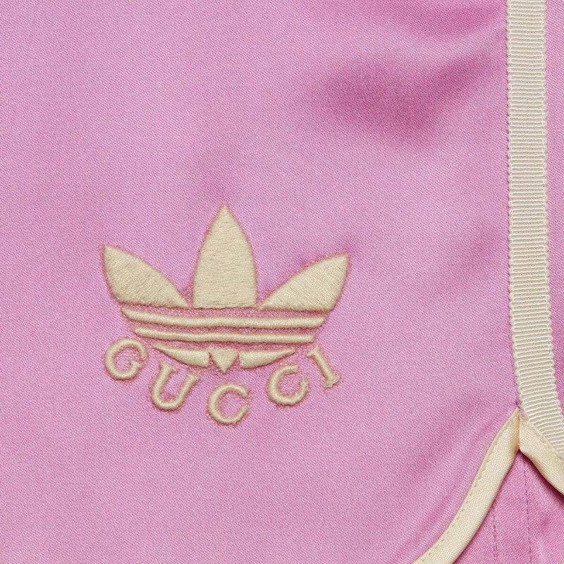 Gucci x adidas Trefoil Print Shorts Pink