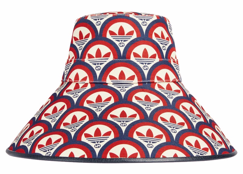 Gucci x adidas Wide-Brimmed Hat Red/Blue