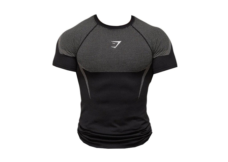 Gymshark Onyx 5.0 Seamless T-shirt Black/Light Grey