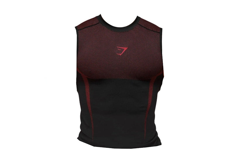 Gymshark Onyx 5.0 Tank Black/Carmine Red