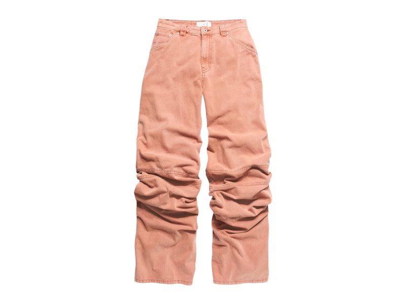 H&M x Glenn Martens Slouchy Twill Pants Peach Pink