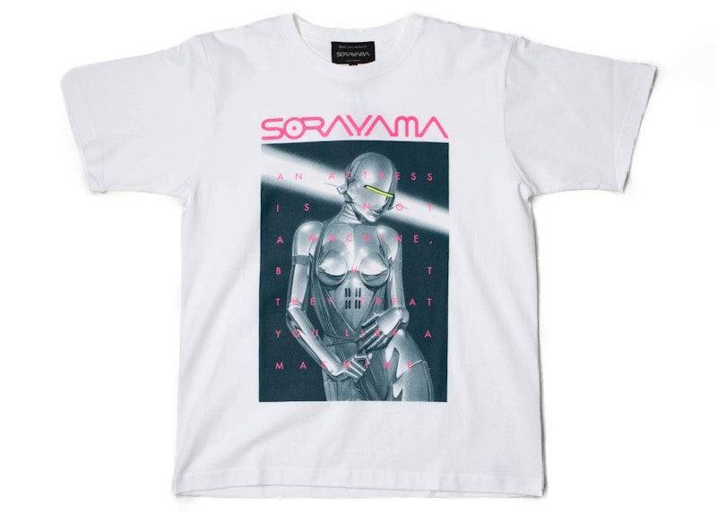 Hajime Sorayama x Medicom Toy Sexy Robot 01 Tee White/Dark Green