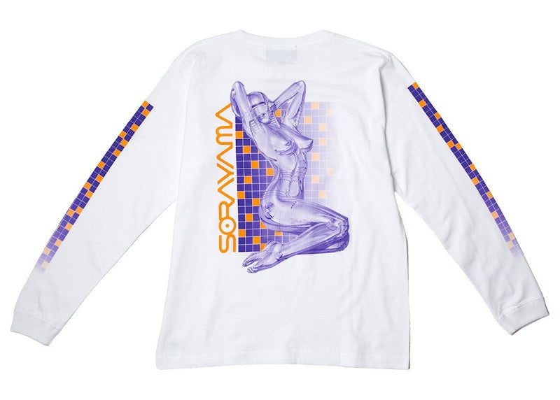 Hajime Sorayama x Medicom Toy Sexy Robot 02 L/S Tee White/Blue