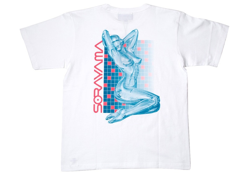 Hajime Sorayama x Medicom Toy Sexy Robot 02 Tee White/Turquoise
