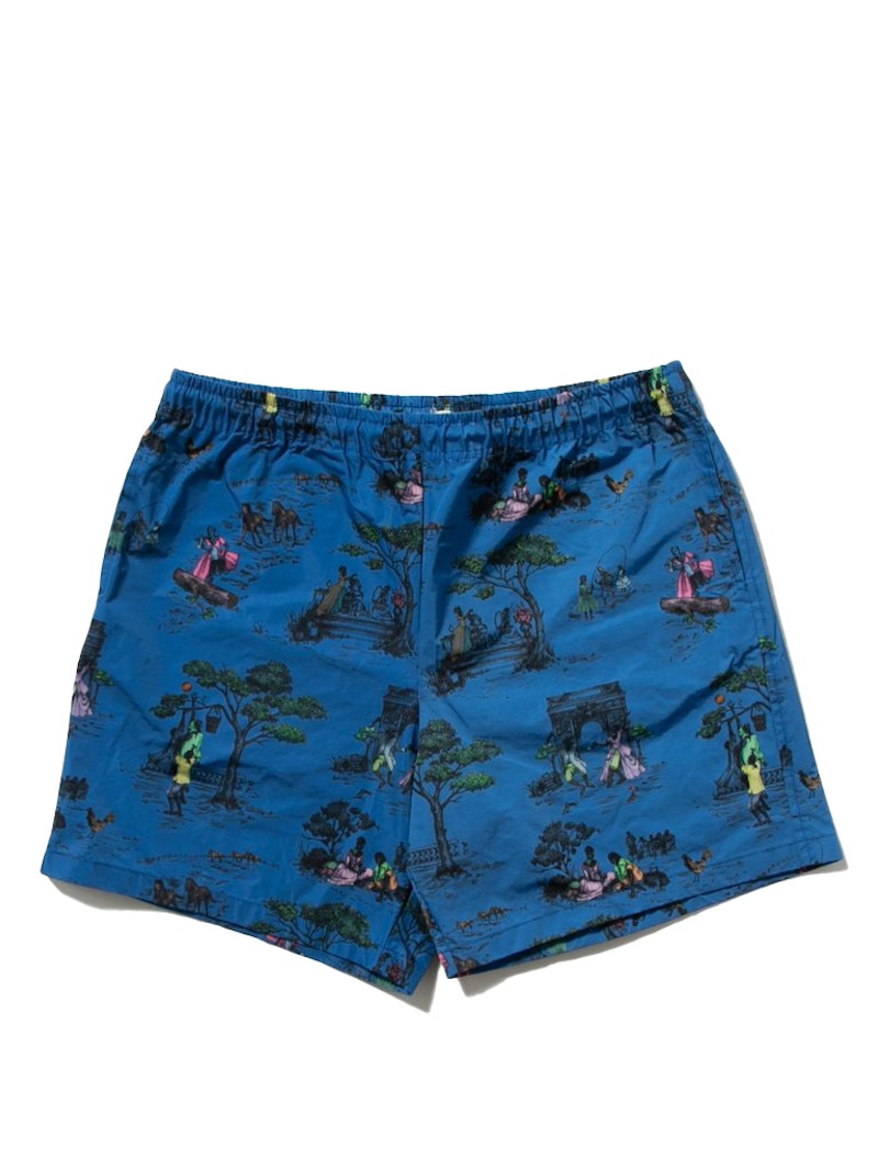 Harlem Toile x Union Hawaiian Short Royal Blue