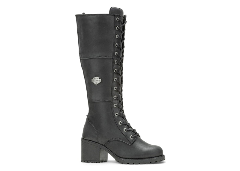 Harley-Davidson Aldona 14" Lace Boots Black (Women's)
