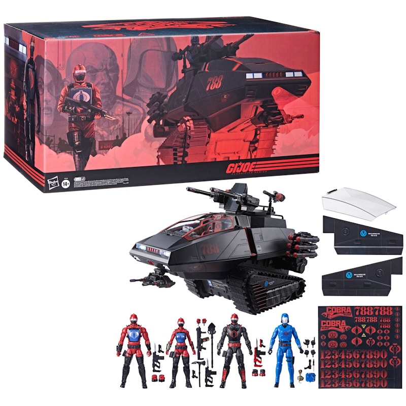 Hasbro HasLab G.I. Joe Classified Series Cobra H.I.S.S. Tank Figure Set Black