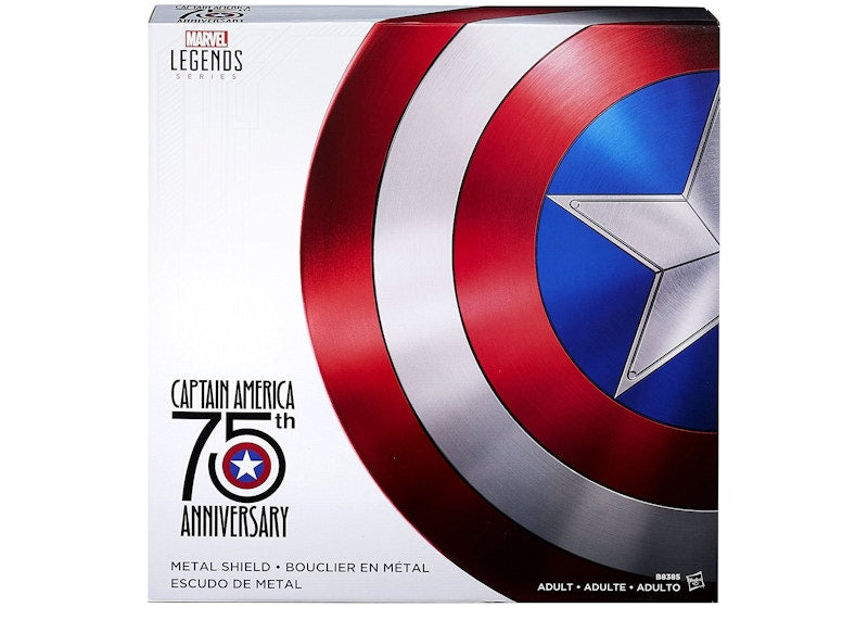 Hasbro Marvel Legends Captain America 75th Anniversary Metal Shield Action Figure