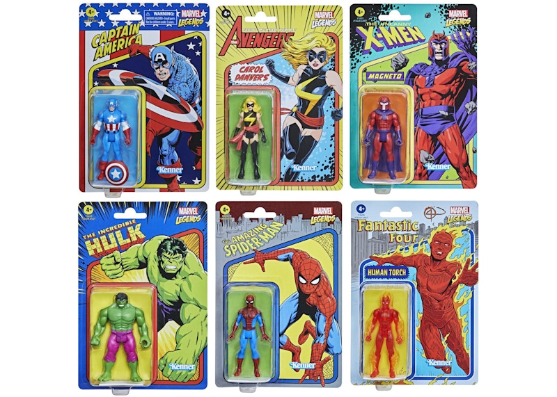 Hasbro Marvel Legends Retro Collection Wave 1 Set of 6 Action Figure