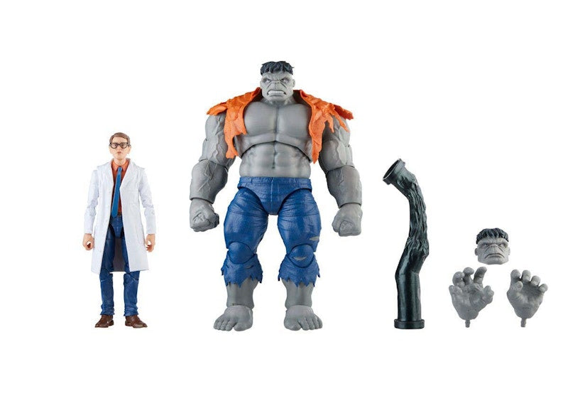 Hasbro Marvel Legends Series Avengers 60th Anniversary Gray Hulk & Dr. Bruce Banner Action Figure 2-Pack