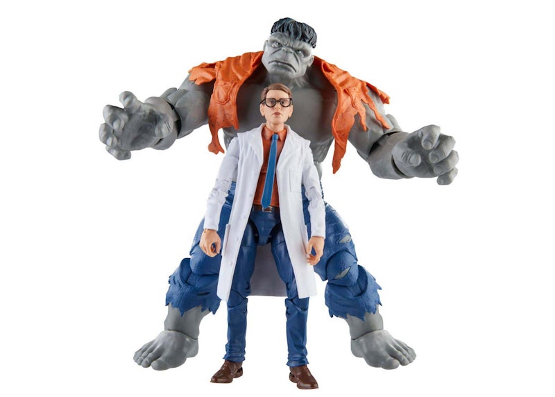 Hasbro Marvel Legends Series Avengers 60th Anniversary Gray Hulk & Dr. Bruce Banner Action Figure 2-Pack