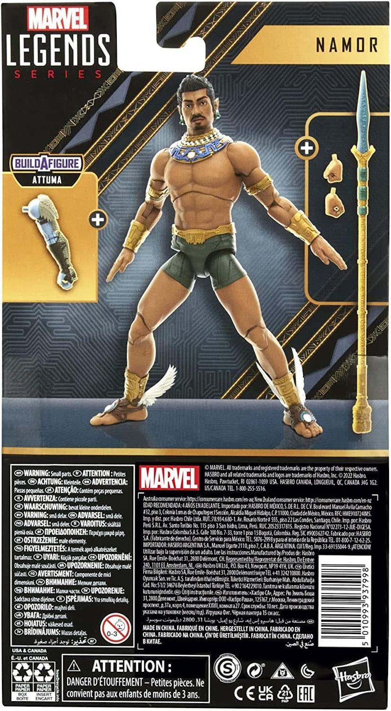 Hasbro Marvel Legends Series Black Panther Wakanda Forever Namor Action Figure