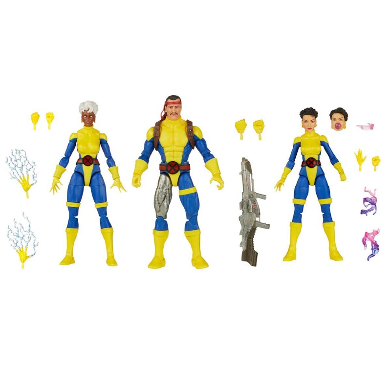 Hasbro Marvel Legends Series X-Men 60th Anniversary Storm, Marvel's Forge and Jubilee Action Figure Set