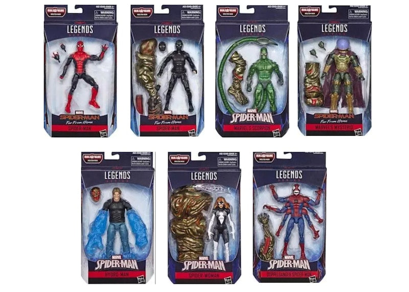 Hasbro Marvel Legends Spider-Man Wave 10 Set - Molten Man BAF Action Figure