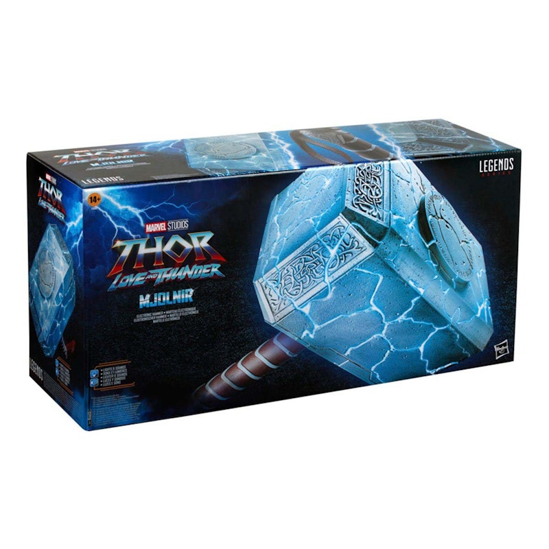 Hasbro Marvel Legends Thor Love and Thunder Mjolnir Electronic Hammer Replica