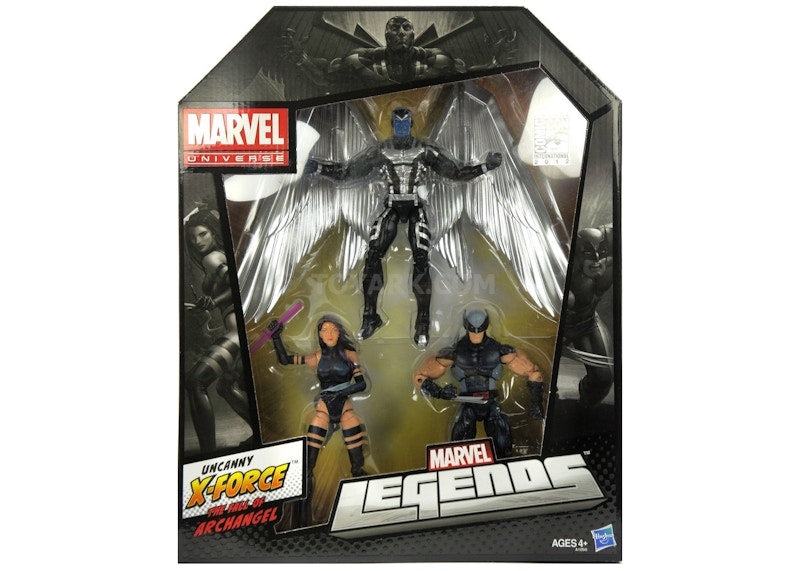 Hasbro Marvel Legends Uncanny X-Force Wolverine Archangel Psylocke 3-Pack Action Figure