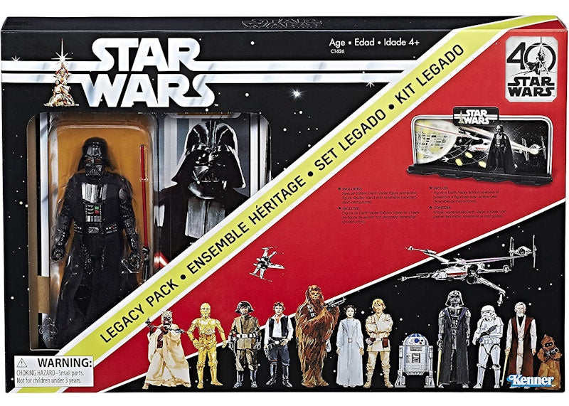Hasbro Star War The Black Series Darth Vader 40th Anniversary Legacy Pack Action Figure Black