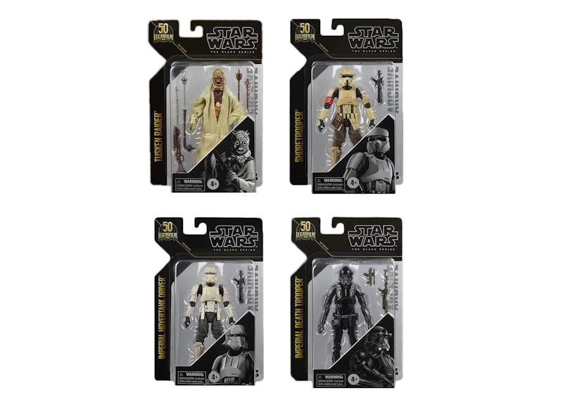 Hasbro Star Wars The Black Series Archive Collection Wave 4 Set of 4 Action Figure