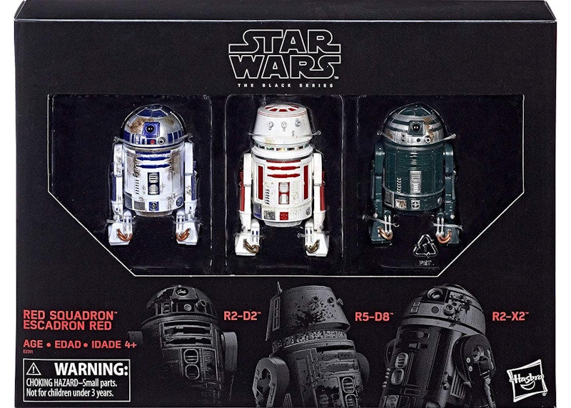 Hasbro Star Wars The Black Series Red Squadron Droid 3-Pack Action Figure