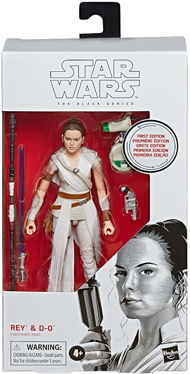 Hasbro Star Wars The Black Series Rey & D-0 First Edition Action Figure