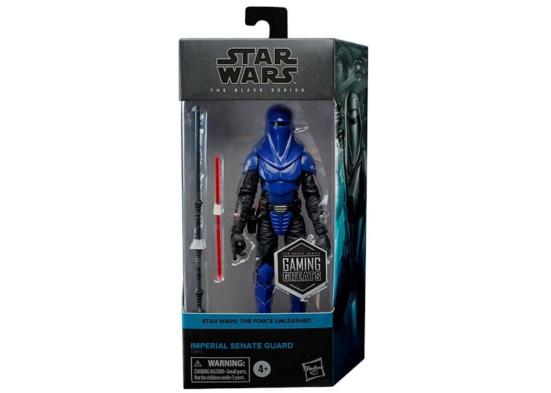 Hasbro Star Wars The Black Series The Force Unleashed Imperial Senate Guard Gaming Greats Gamestop Exclusive Action Figure Blue