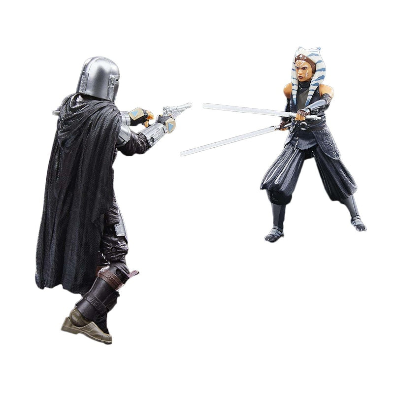Hasbro Star Wars The Black Series The Mandalorian - The Mandalorian, Ahsoka Tano & Grogu Amazon Exclusive Action Figure Set