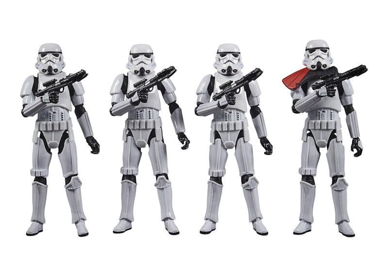 Hasbro Star Wars The Vintage Collection Stromtrooper Action Figure 4-Pack White