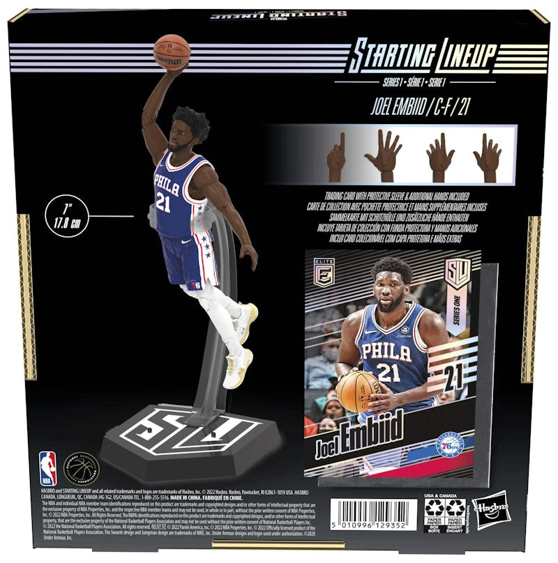 Hasbro Starting Lineup NBA Season 1 Philadelphia 76ers Joel Embiid Action Figure