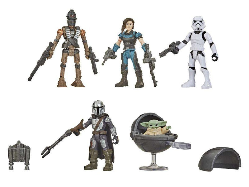 Hasbro Star Wars Mission Fleet Defend the Child The Mandalorian, The Child, Cara Dune, IG-11 & Stormtrooper Figure (5-Pack)