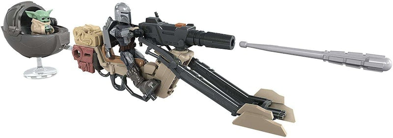 Hasbro Star Wars Mission Fleet Mandalorian & Child with Speeder Bike Vehicle & Figure
