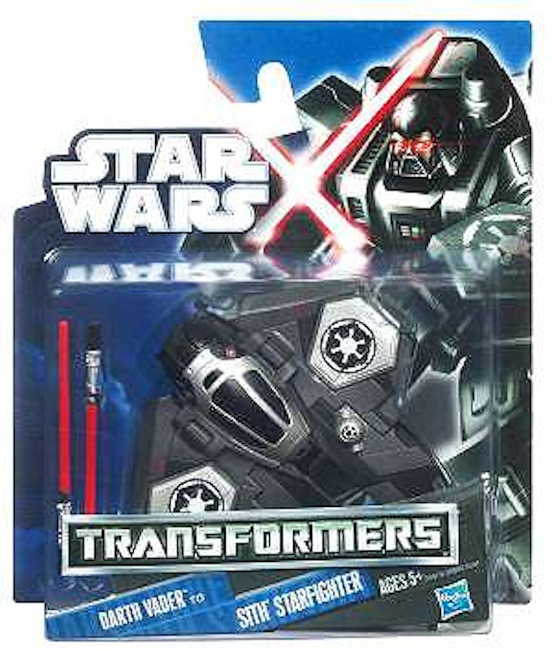 Hasbro Star Wars Transformers 2012 Class I Darth Vader to Sith Starfighter Action Figure