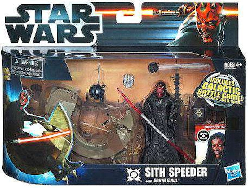 Hasbro Star Wars 2012 Sith Speeder with Darth Maul Set Vehicle & Figure
