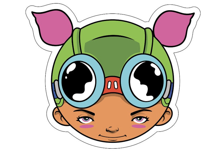 Hebru Brantley Nevermore Park - Lil Mama Pillow