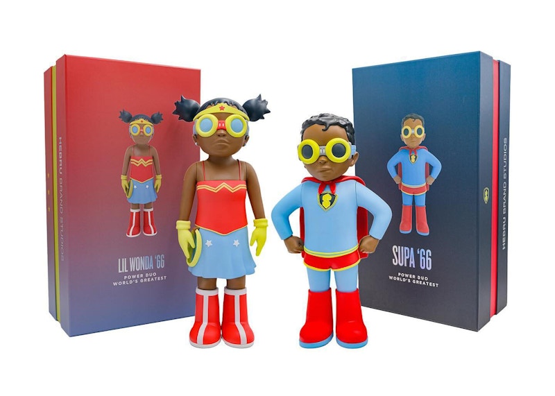 Hebru Brantley Power Duo Figure Set Blue/Red