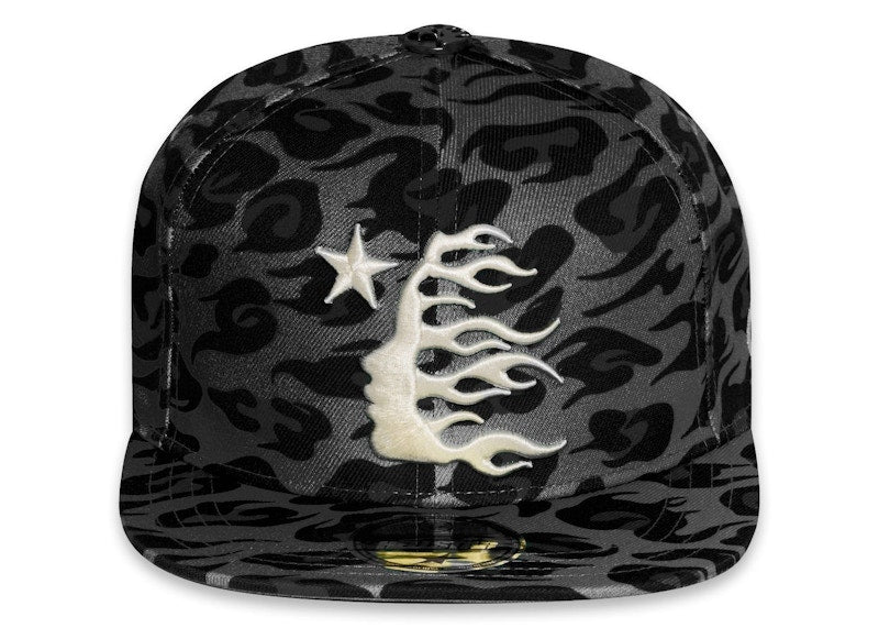 Hellstar Cheetah Print Fitted Hat Black