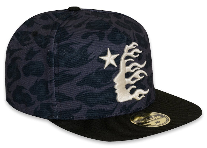 Hellstar Cheetah Print Snapback Hat Black