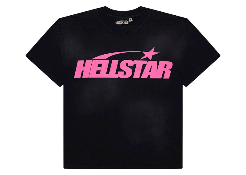 Hellstar Classic T-shirt (Gel Print) Black/Pink