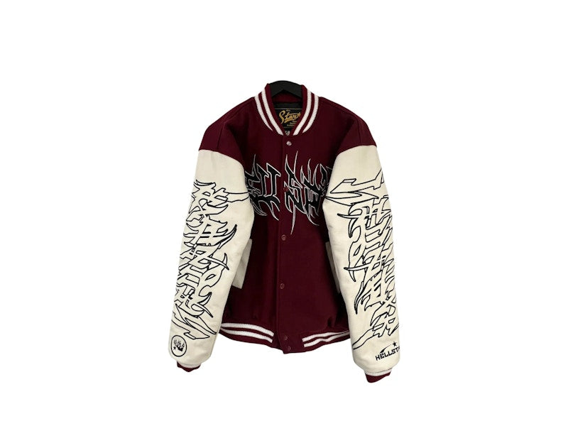 Hellstar Coexist Varsity Jacket Brown