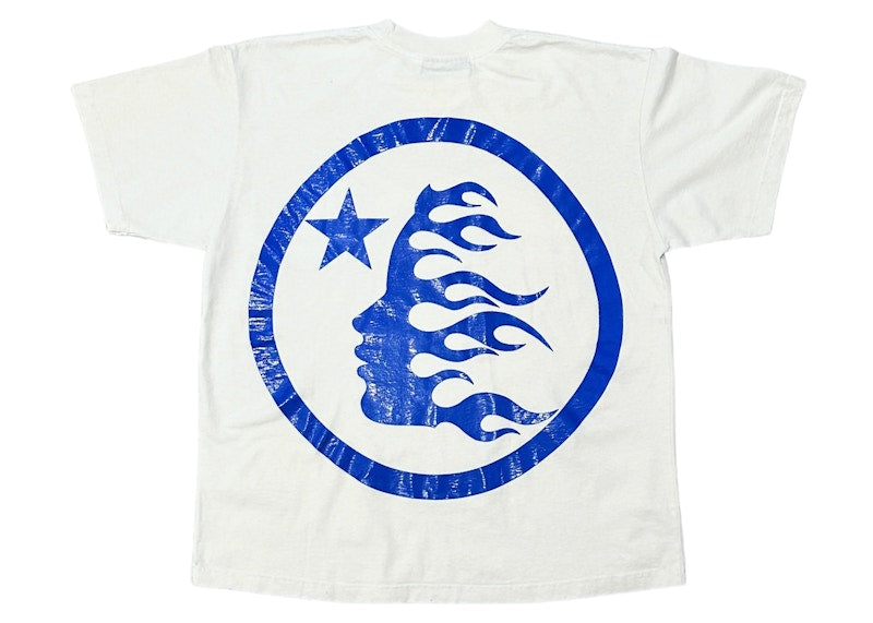 Hellstar Gel Sport Logo T-shirt White/Blue