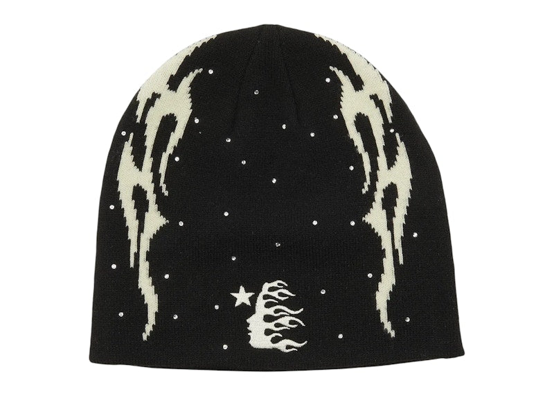 Hellstar Moto Beanie White