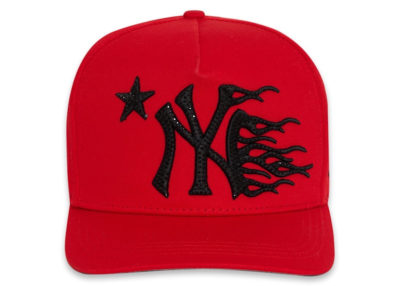 Hellstar NY Snapback Hat Red/Black