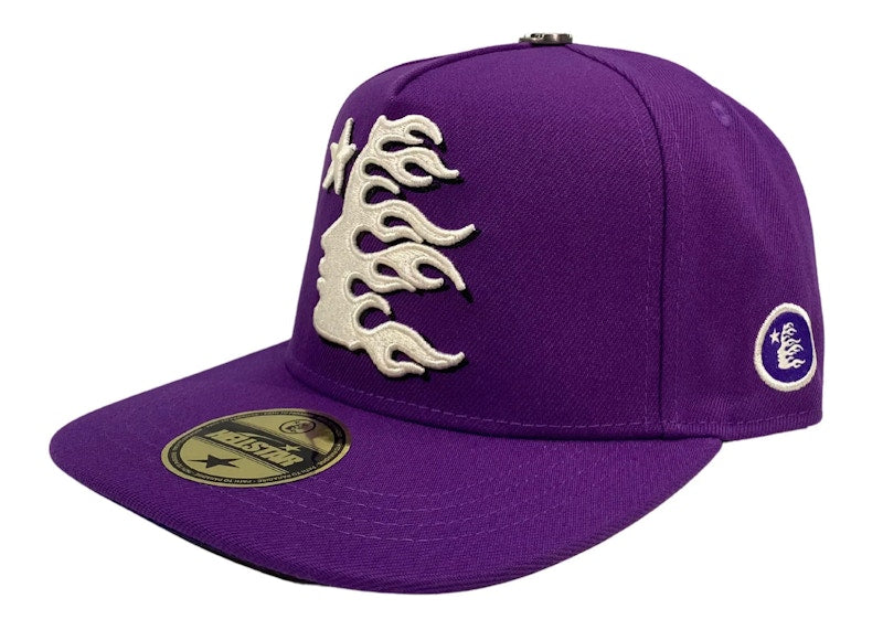 Hellstar OG Logo Fitted 59Fifty Hat Purple