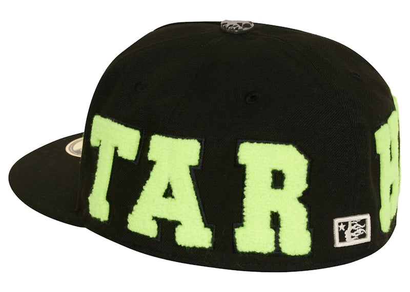Hellstar OG Patch Fitted Black/Neon Green