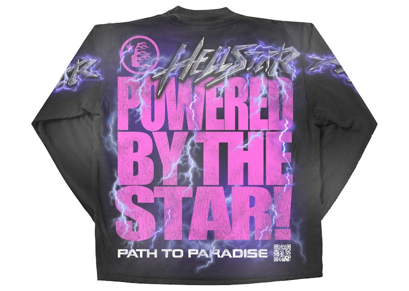 Hellstar Powered By The Star L/S Tee Black