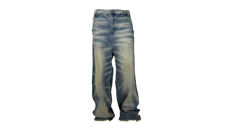 Hellstar Raw Edge Jeans Blue
