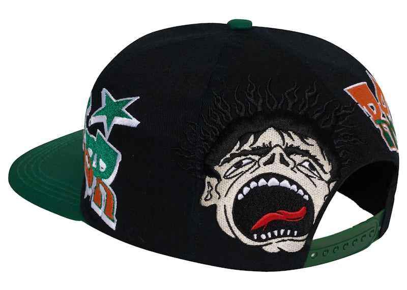 Hellstar Records Hat Snapback Green/Black