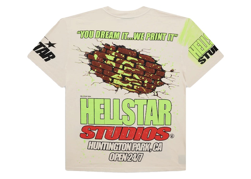 Hellstar Studios Brick Wall T-shirt White