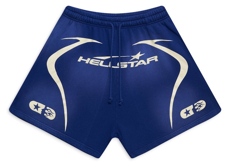 Hellstar Warm Up Shorts Blue