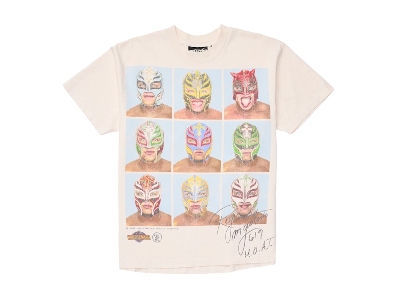 Hellstar Wrestlemania Rey Mysterio T-Shirt Cream White