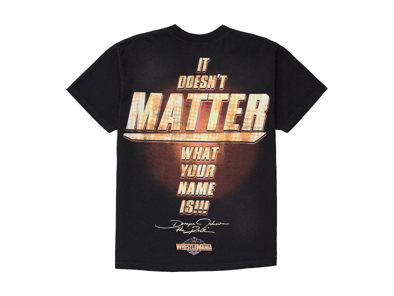 Hellstar Wrestlemania The Rock T-Shirt Black